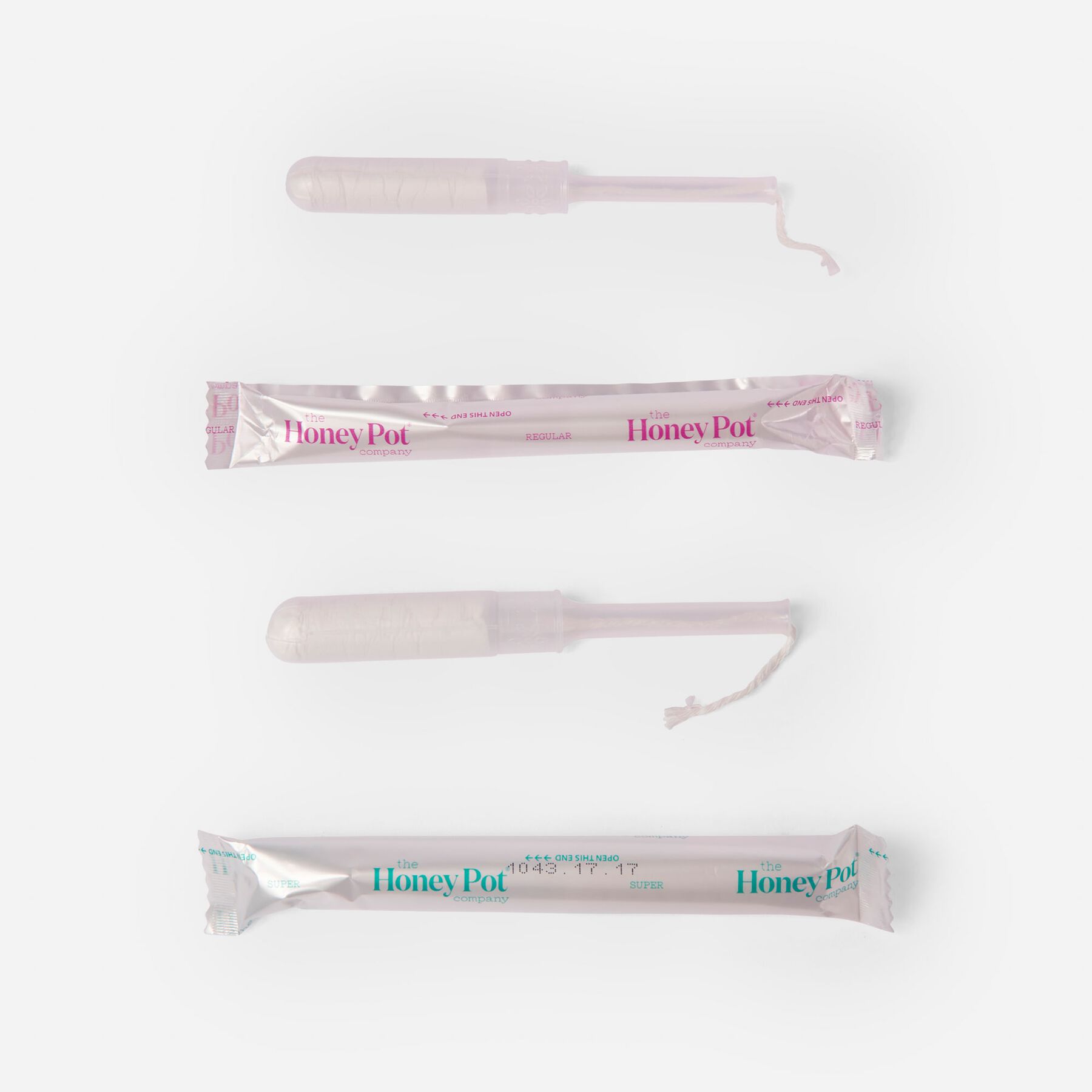 The Honey Pot Duo Pack Organic Cotton BPA Free Applicator Tampon, 9 ct.